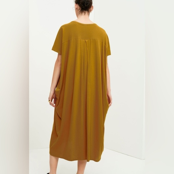 Kowtow Building Block Dress Womens Gold Size XS 100% Organic Cotton (See Photos) - Picture 2 of 9